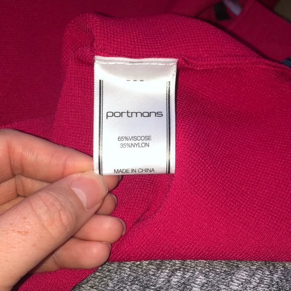 Portmans hot pink peplum tank top - Picture 6 of 7